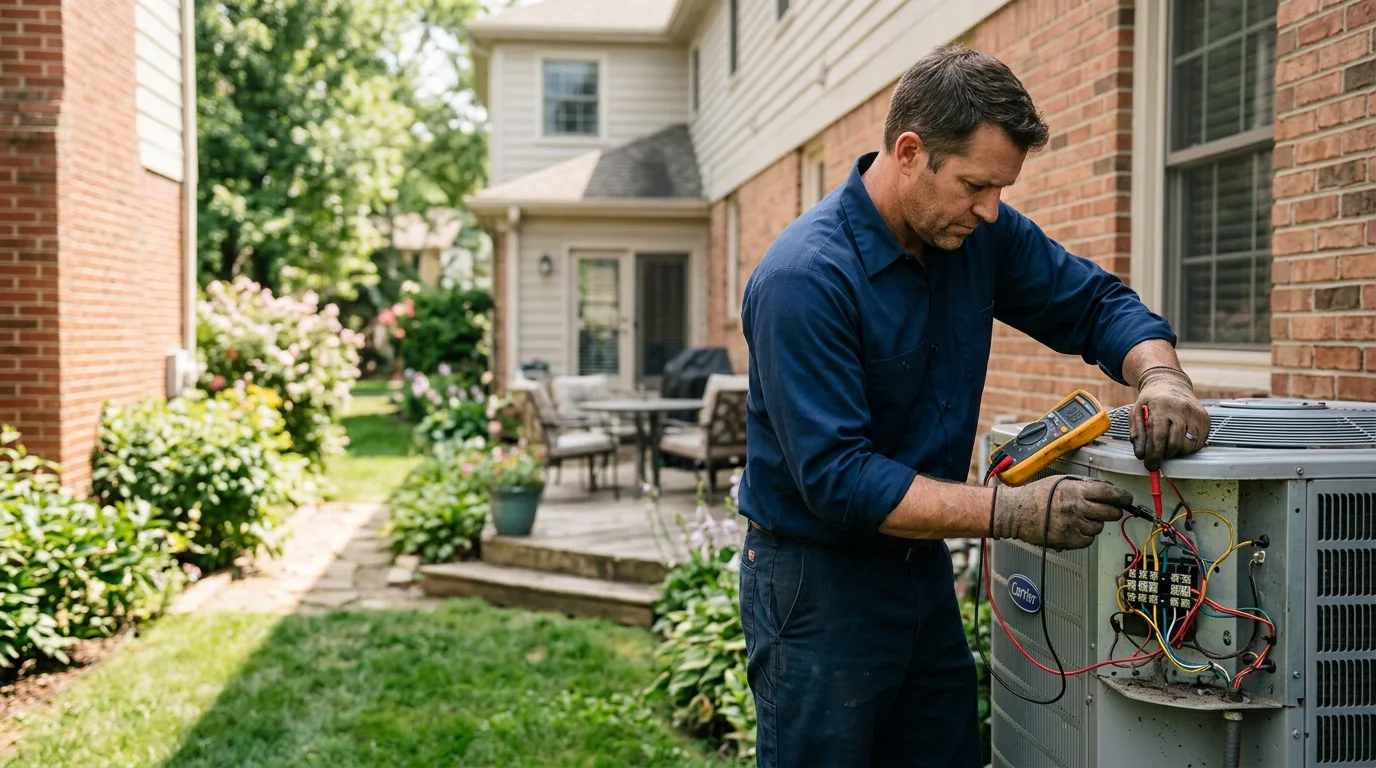 HVAC technician working near Williamsport, TN